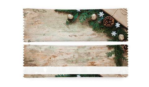 Christmas Theme 2 Refreshing Individually Packed Wet Wipes - Box of 1000 Wipes - Sachet 16x5 cm