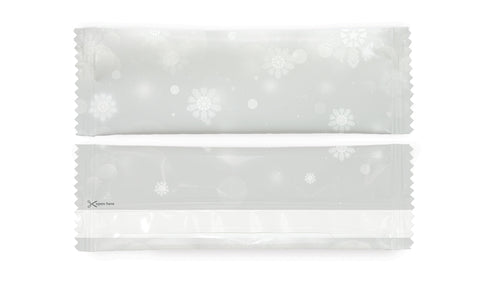 Christmas Theme 6 Refreshing Individually Packed Wet Wipes - Box of 1000 Wipes - Sachet 16x5 cm