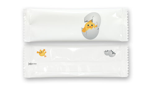 Easter Theme 3 Refreshing Individually Packed Wet Wipes - Box of 1000 Wipes - Sachet 16x5 cm