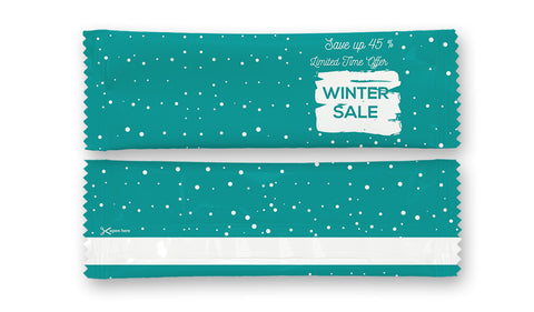 Winter Sale Theme 1 Refreshing Individually Packed Wet Wipes - Box of 1000 Wipes - Sachet 16x5 cm